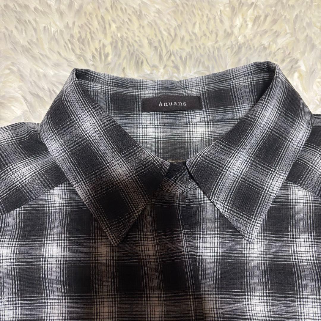 新品 anuans アニュアンス　マルチウェイオーバーシャツ チェック