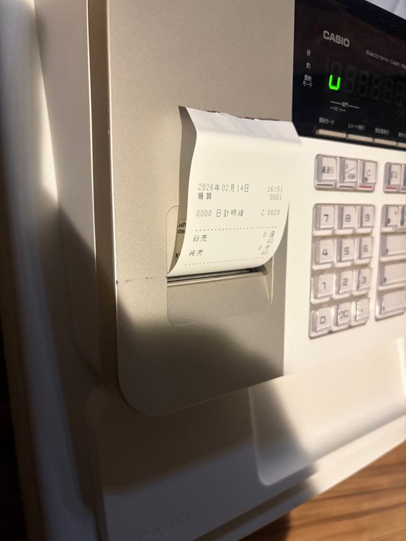 訳ありのため激安！CASIO SE-S30 電子レジスター ホワイト