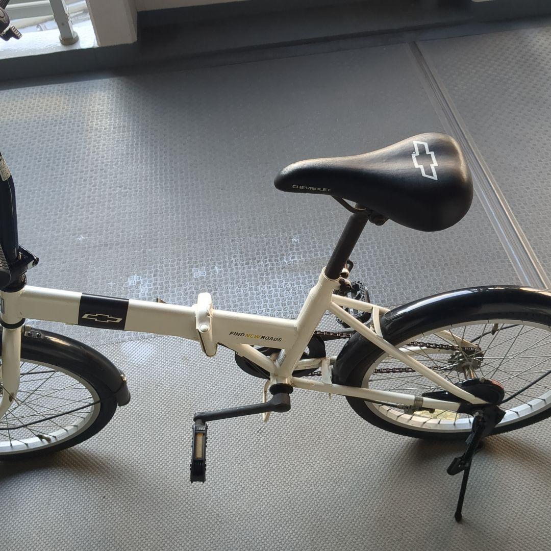 シボレー　折りたたみ自転車 ホワイト 20 インチ