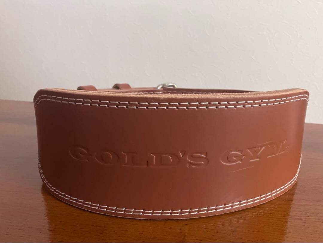 ゴールドジム(GOLD`S GYM) プロレザーベルト サイズM