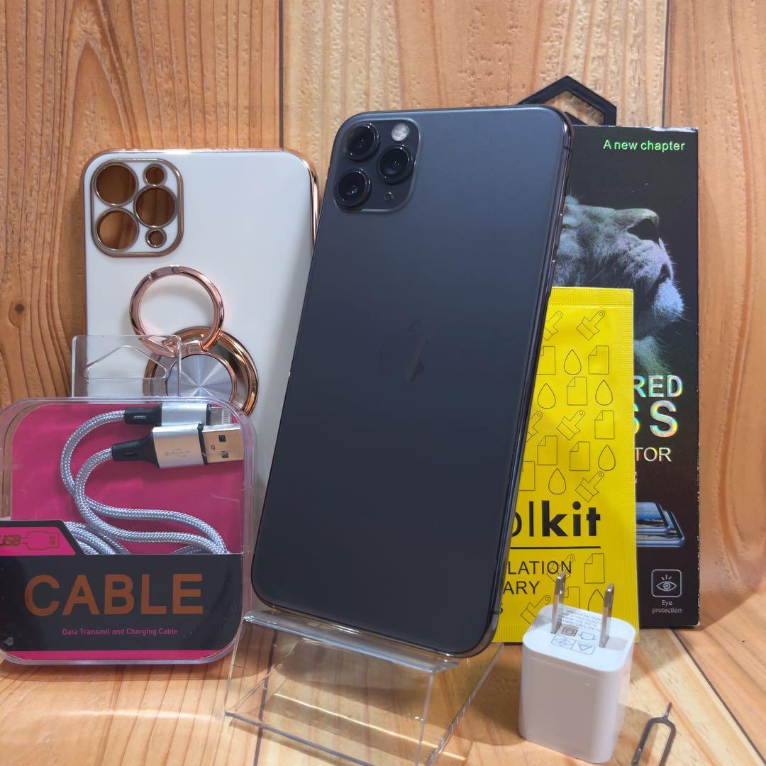 SIMフリー 本体 iPhone11 ProMax 256GB グレイ 498