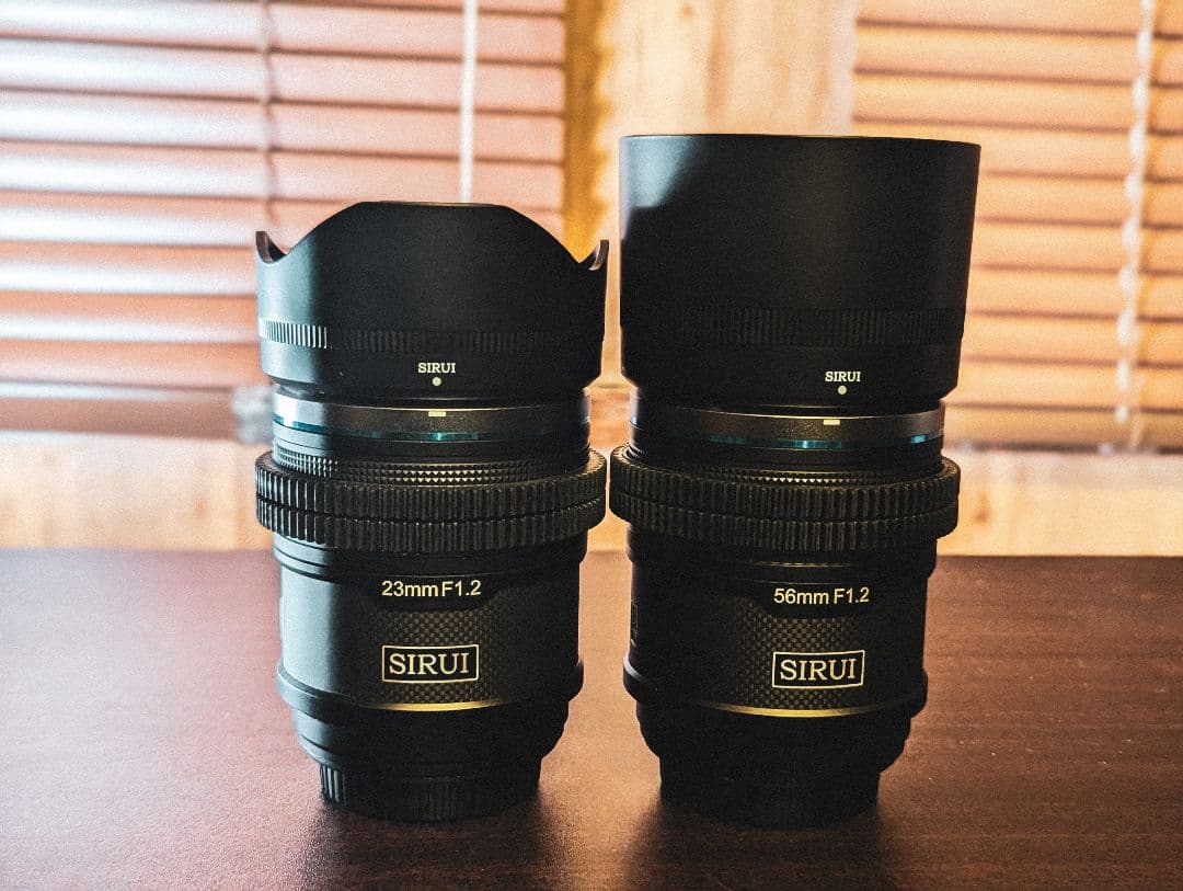 SIRUI 23mm F1.2 & 56mm F1.2 Eマウント セット