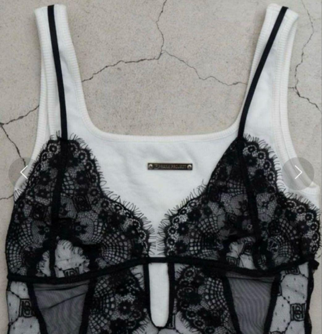 prank project プランクプロジェクト　レースキャミボディスーツ