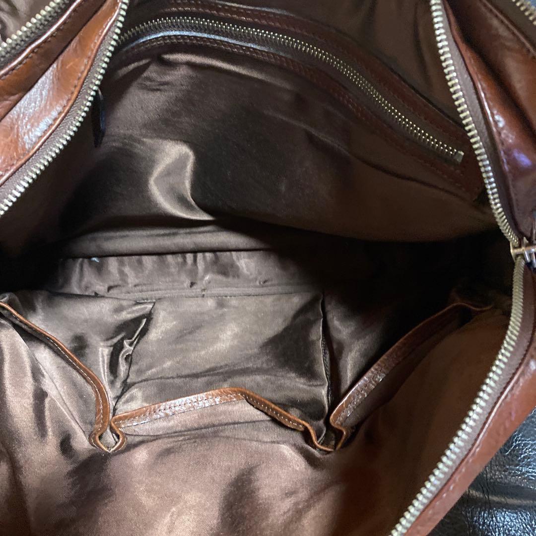 【値下げ】万双シモーネＢＯＸダブル天ファスナー　ダークブラウン