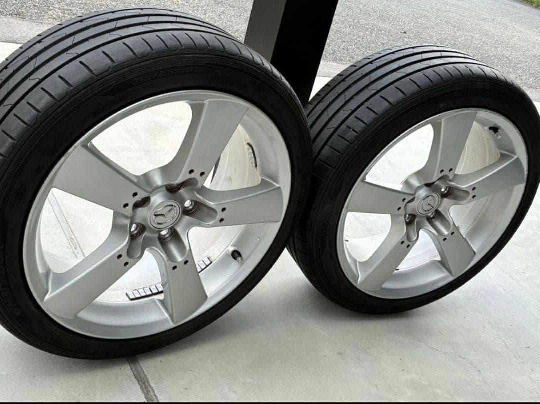 hn22s②RX-8 純正ホイール+タイヤ　２本セット