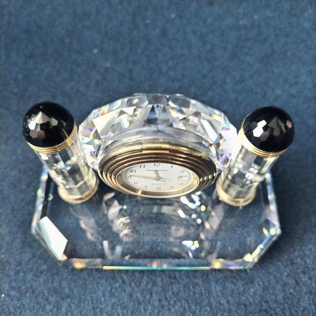 スワロフスキー Swarovski 1992年 クオーツ 置時計 廃盤品