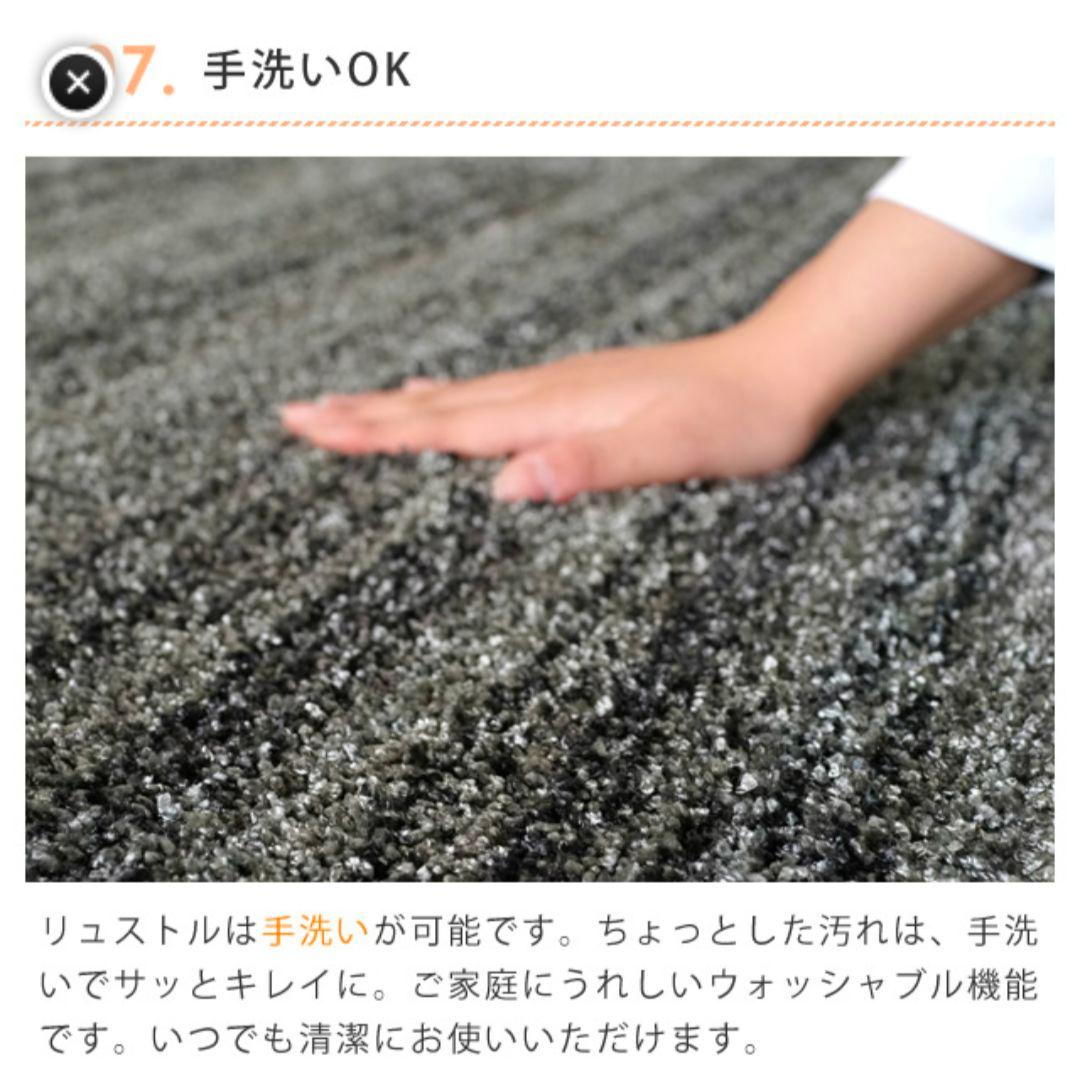 スミノエ ナイロンラグ リュストル 楕円形 140×200/防ダニ・防炎　高品質