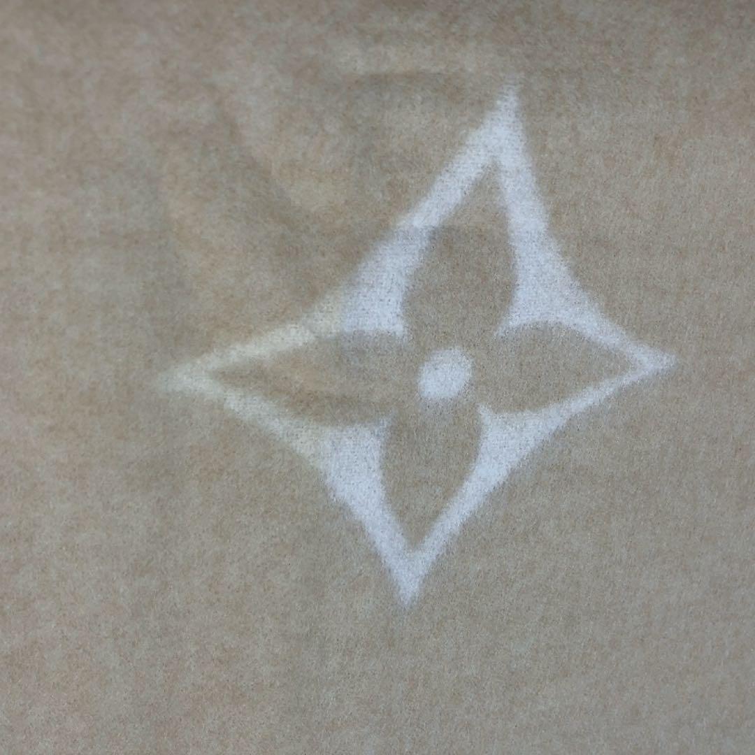 わずかに日焼け跡あり●ルイヴィトン ブランケット ベイビープレッド ベージュG