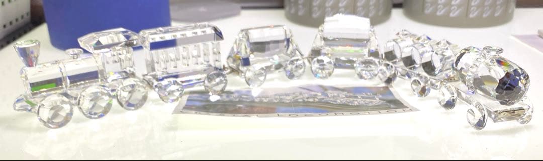 廃盤品　訳あり スワロフスキー　列車6両セット