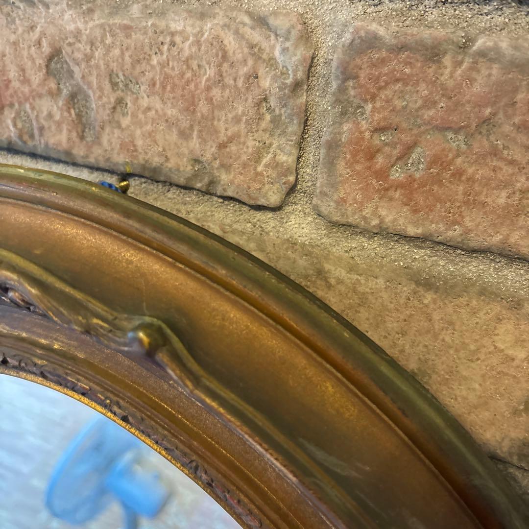 アンティーク　ミラー　楕円