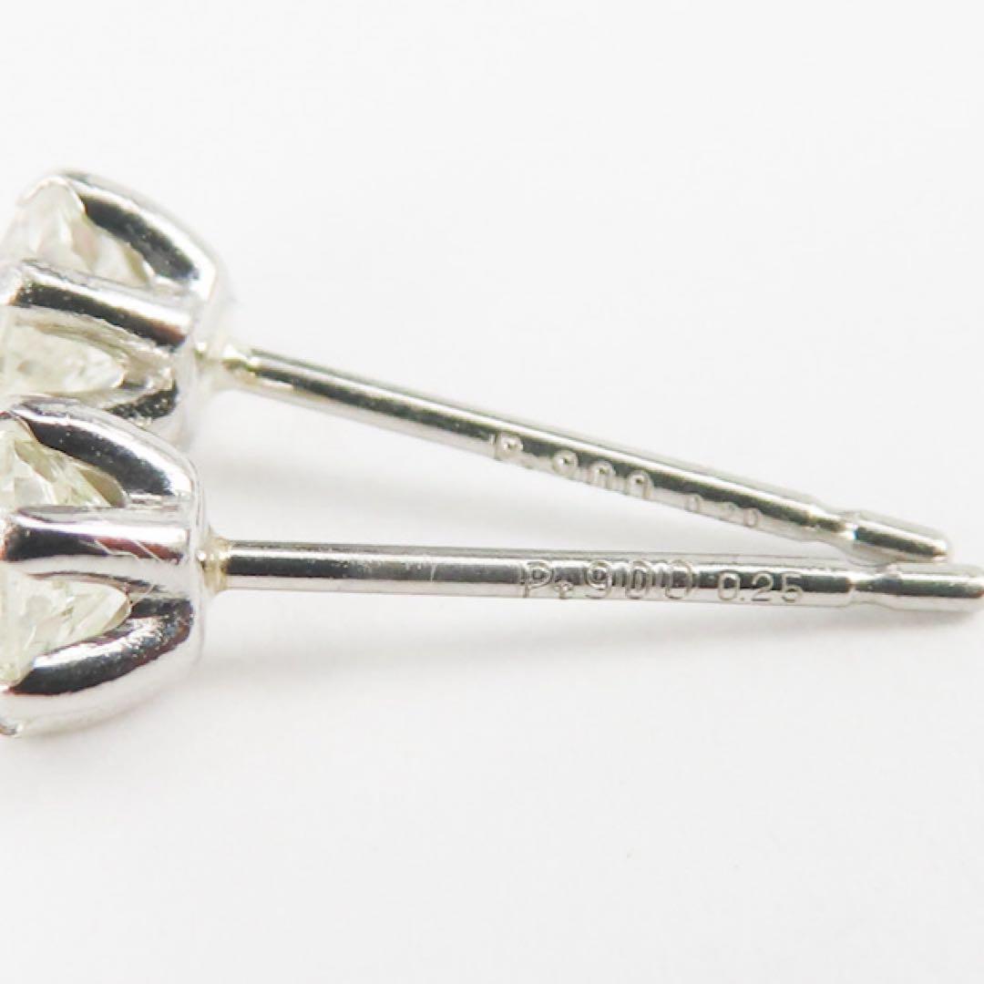 ワ*イ様 【本物保証】Pt900 天然ダイヤモンド ピアス｜片方0.2刻印＆0.