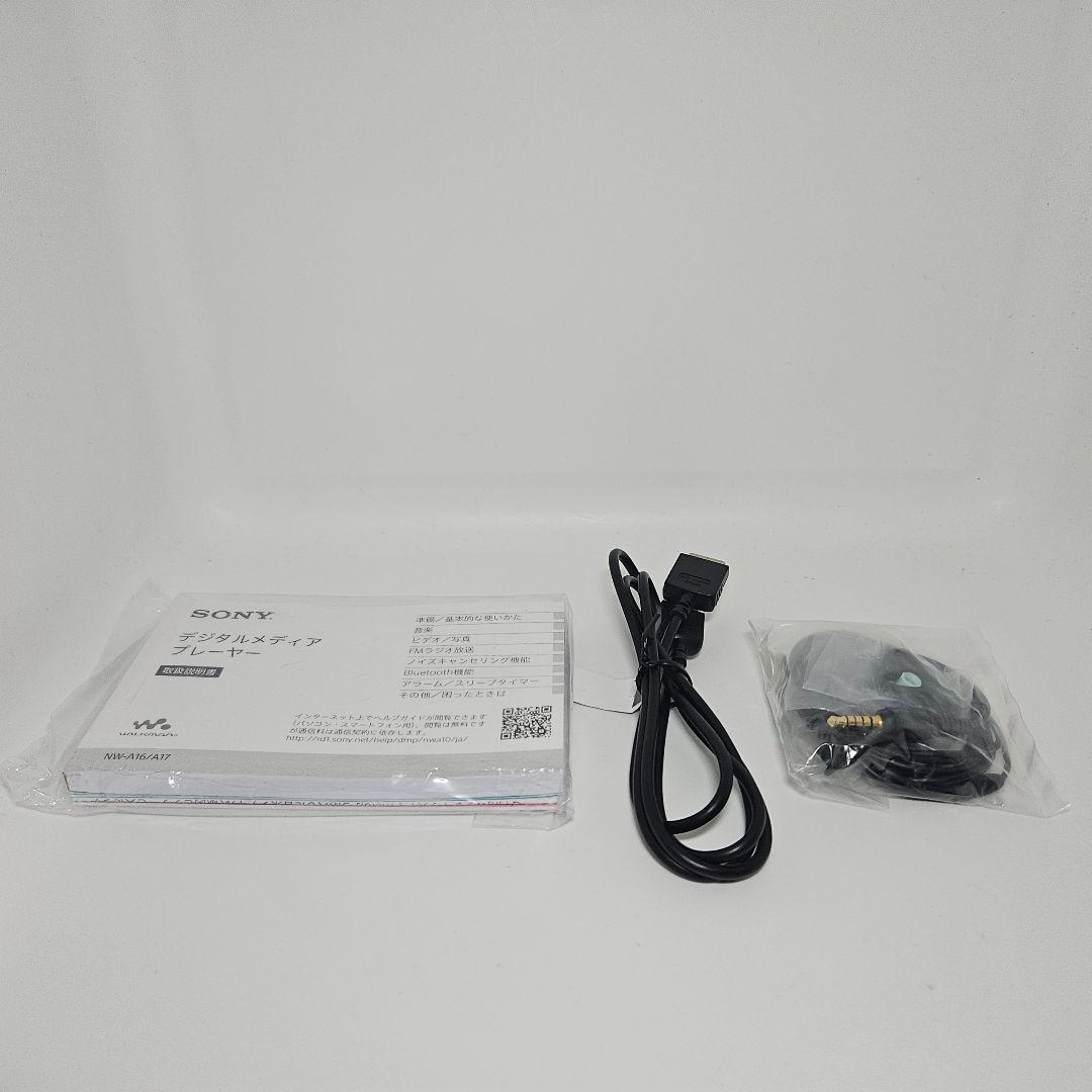動作品 WALKMAN NW-A17 64GB ブラック 説明書 箱 イヤホン