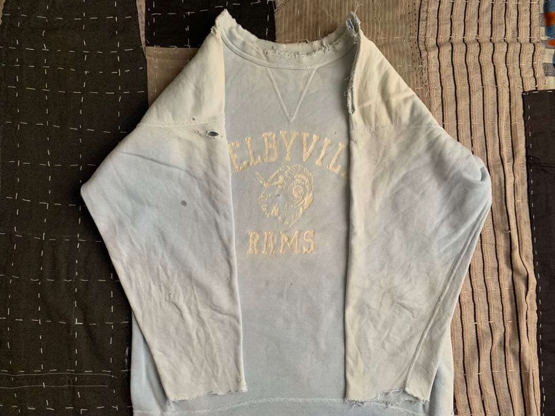 雰囲気系 50s 前V vtg スウェット USA製 ダメージ ボロ ビンスエ