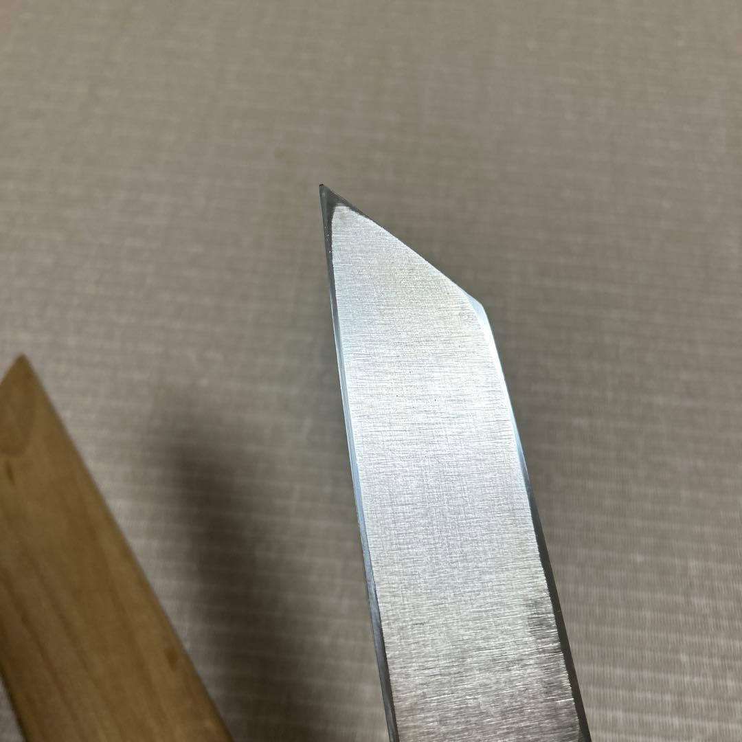 切り付け　薄刃　包丁　和包丁　堺一文字光秀　黒水牛柄　鞘付き