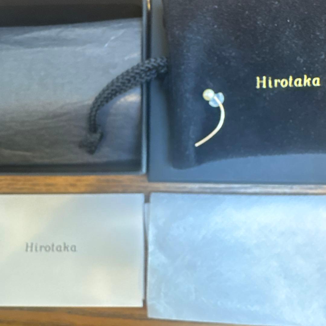ヒロタカHirotakaパールピアスk10