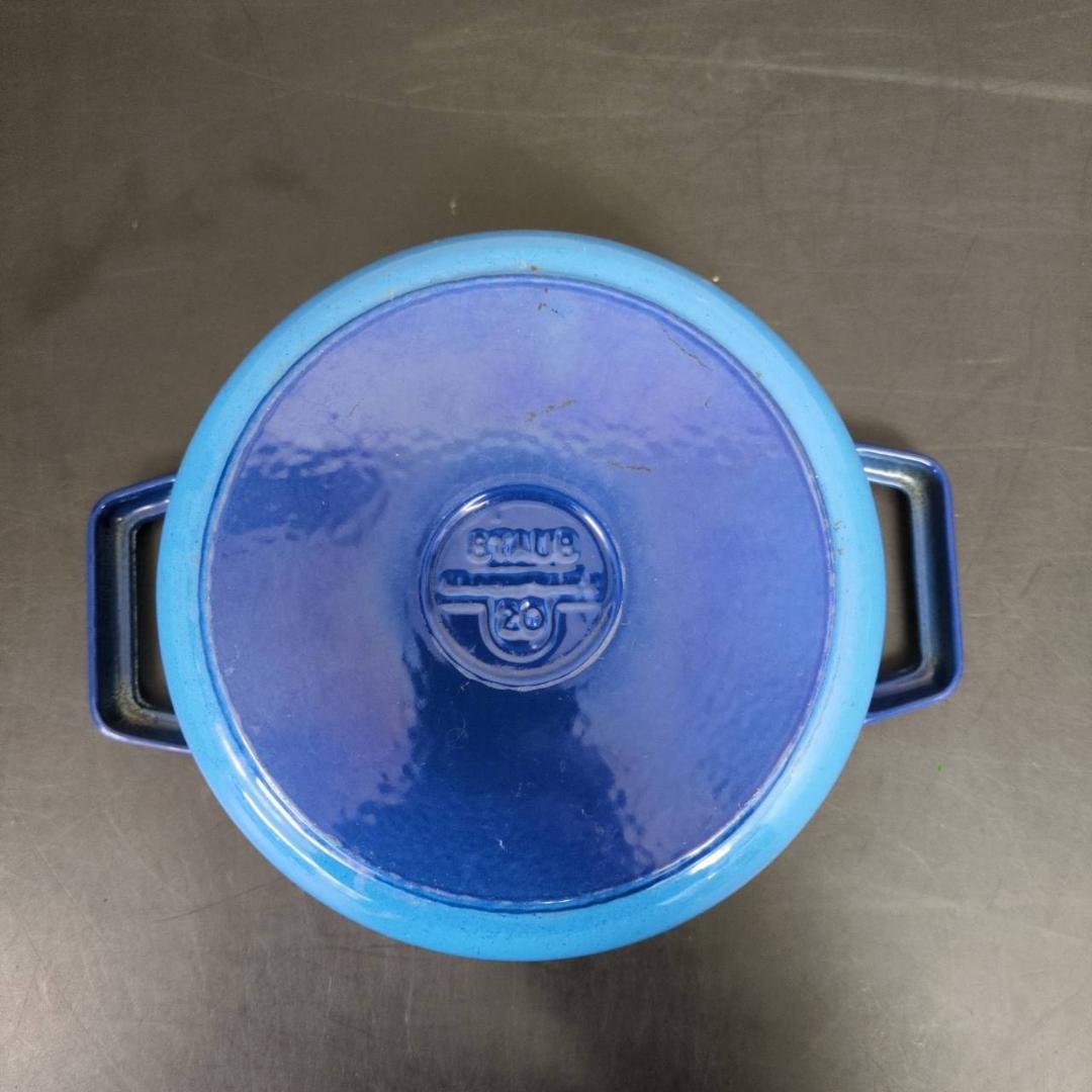 ☆ストウブ ピコ・ココット ラウンド 20cm ブルー STAUB