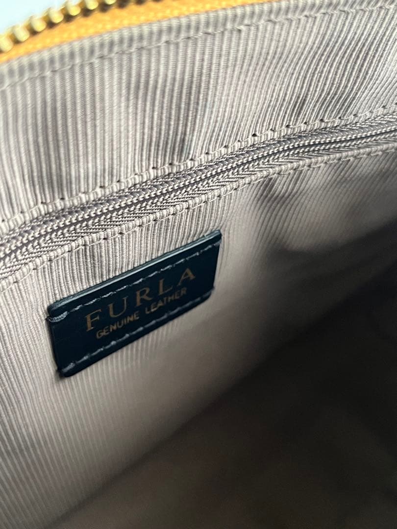 FURLA フルラ　テッサ　2wayイエローレザーバッグ　ビタミンカラー✨