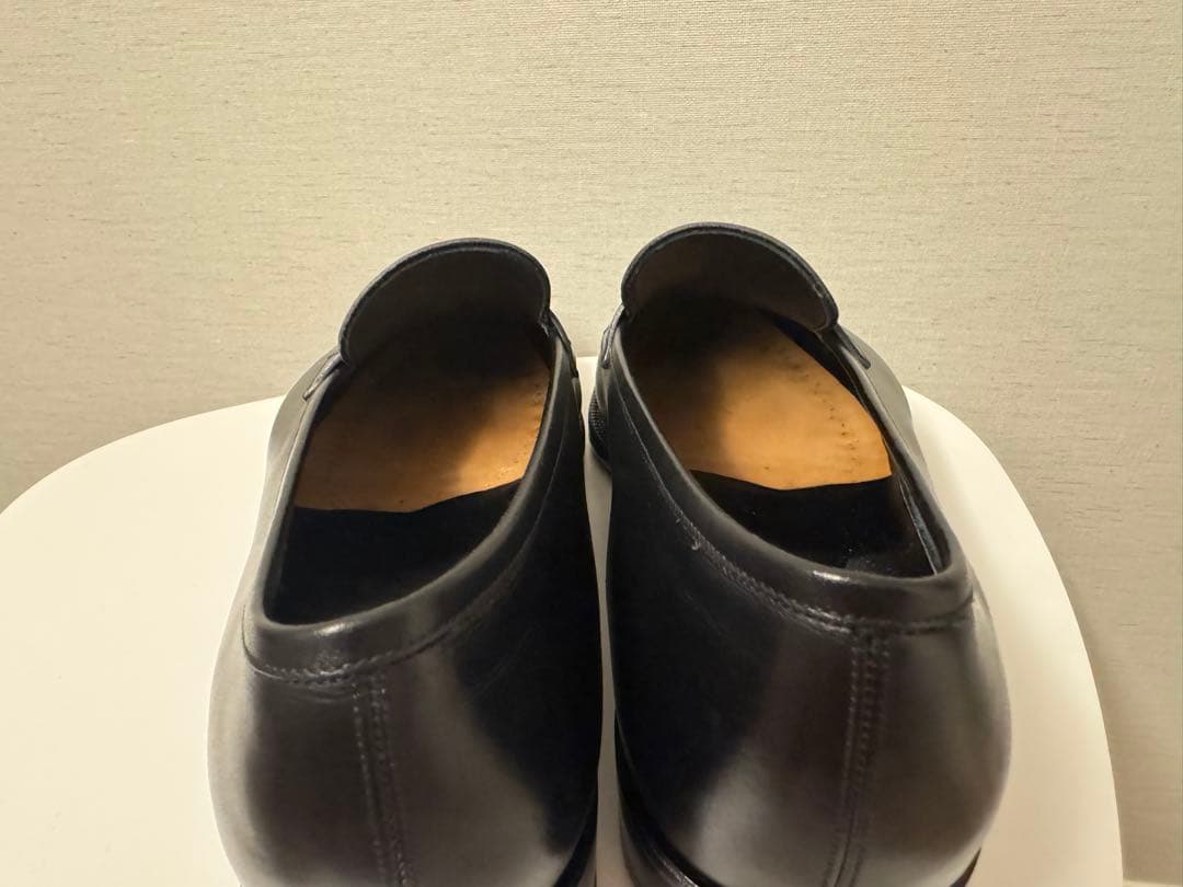 レザーポート アイアンローファー ワインハイマーボックスカーフ 9D