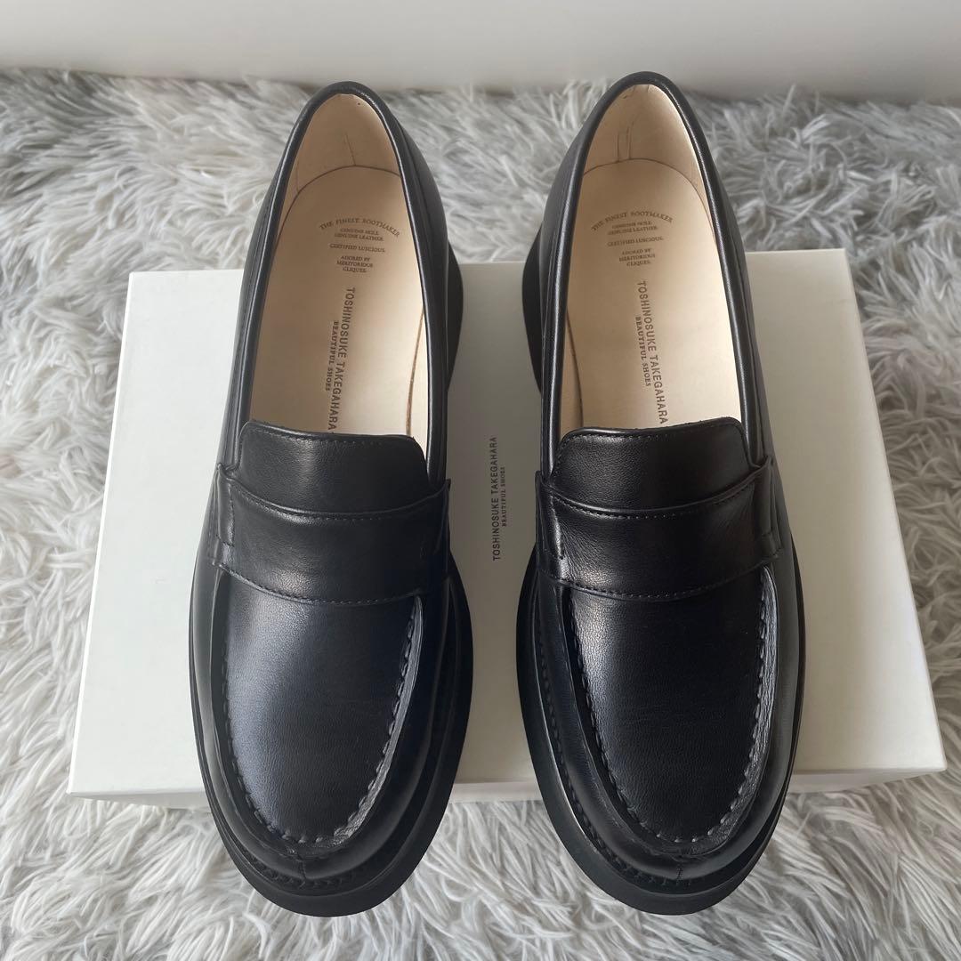 【未使用レベル】ビューティフルシューズ ローファー 23.5 ブラック