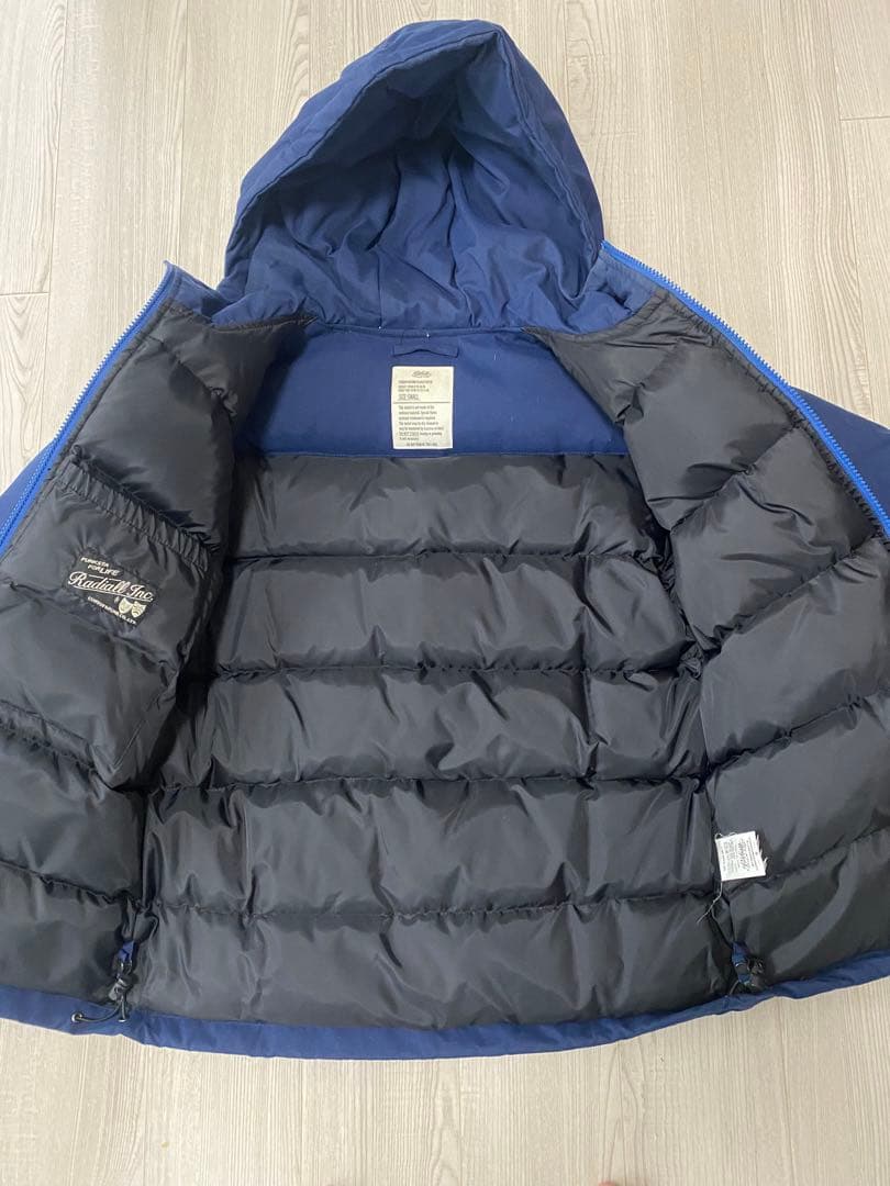 Radiall フード付きダウンジャケット ブルー