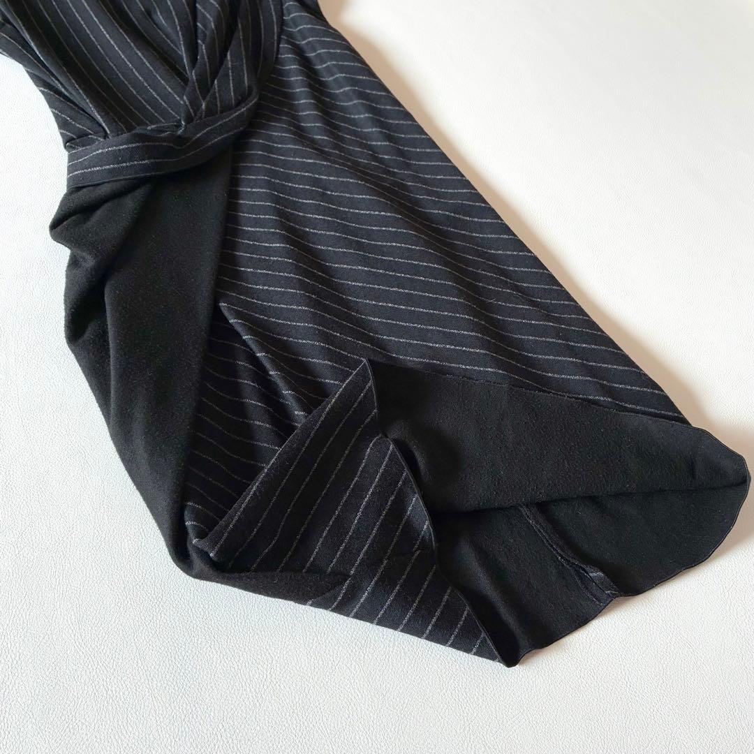 Max Mara　マックスマーラ　白タグ　ツイストワンピース　ウール混　40