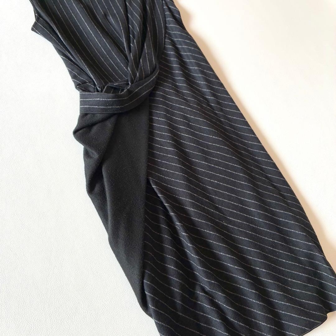 Max Mara　マックスマーラ　白タグ　ツイストワンピース　ウール混　40