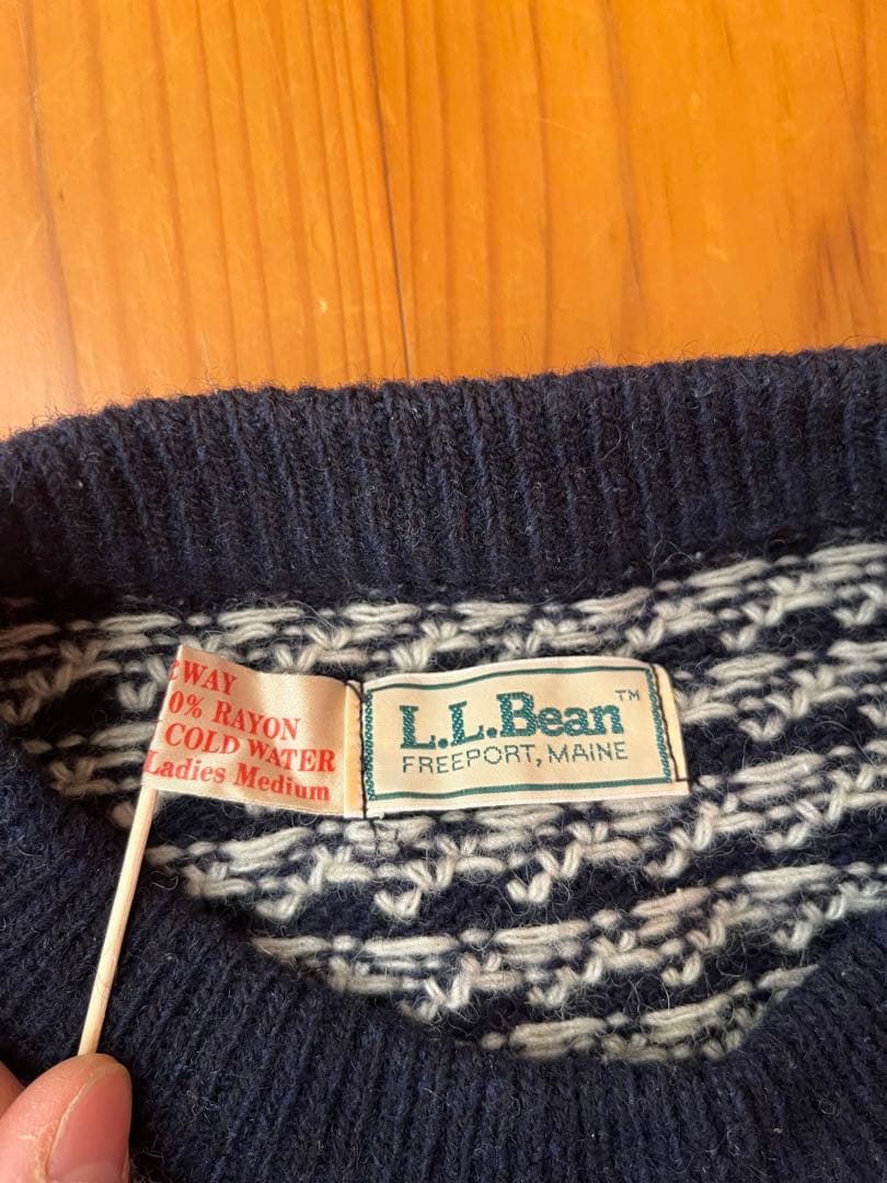 L.L. Bean バーズアイ ニット 70s 80s Norway セーター
