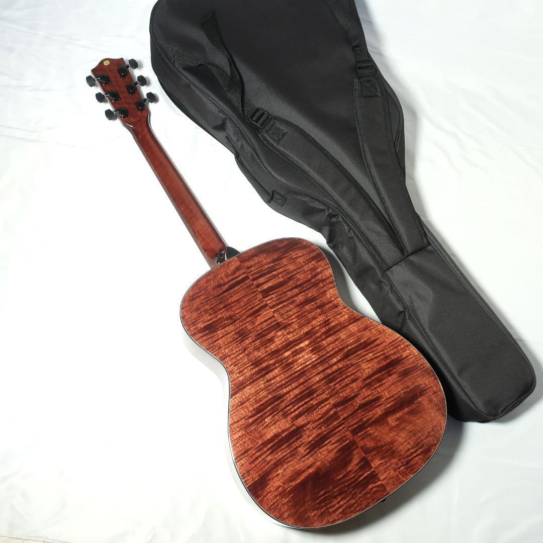 段ボール美品 Headway HF-630 ギター ケース付 トラ杢 トップ単板