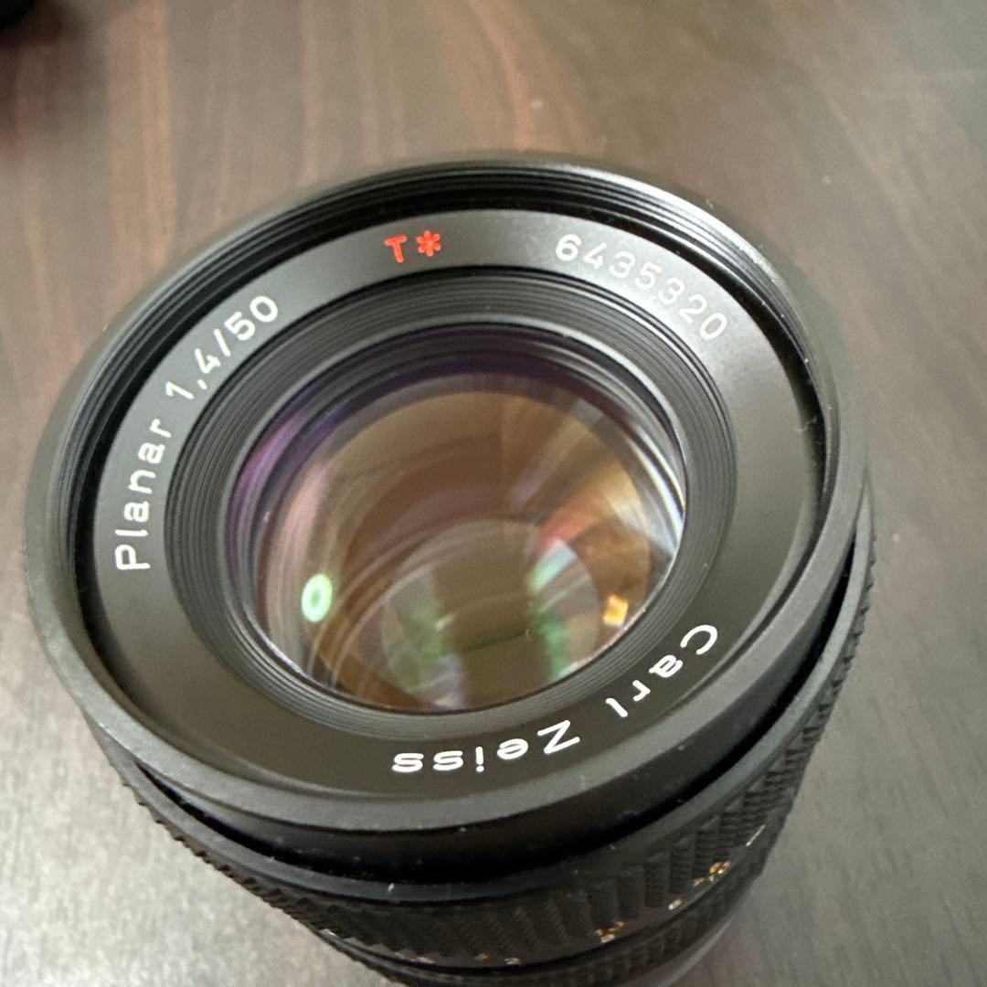 Carl Zeiss Planar 1.4/50 レンズ　マウントアダプター付き