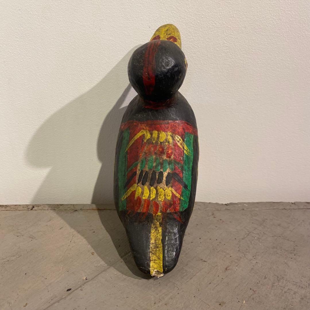 紙縒り細工 水鳥 雁 二羽セット アンティーク