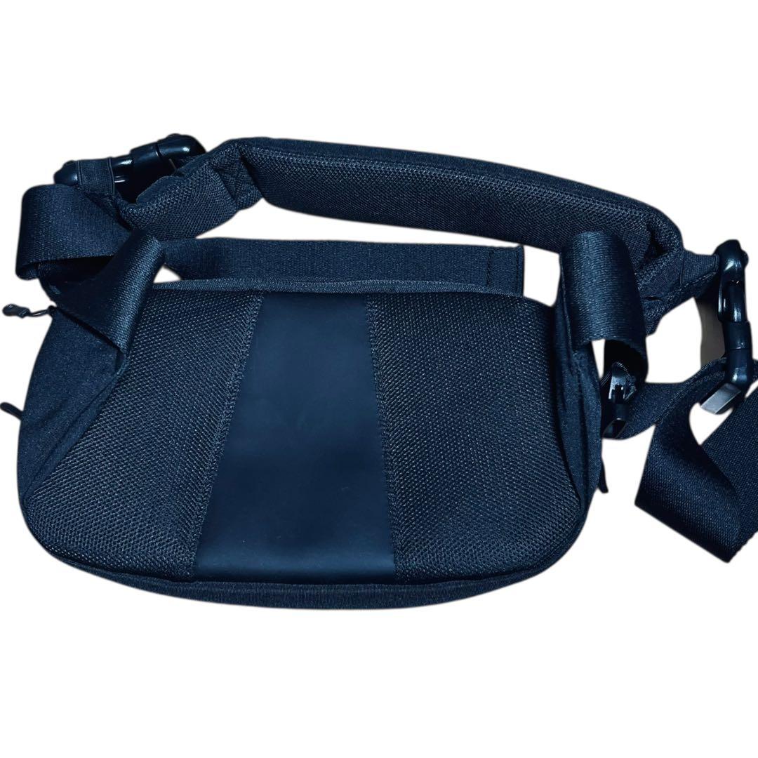 【極美品】POMULU 2WAY ヒップシート 抱っこ補助バッグ 黒