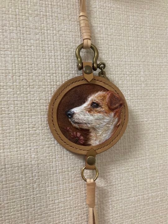 レザークラフト　本革　ペット　マグネット　アクセサリー　オーダーメイド