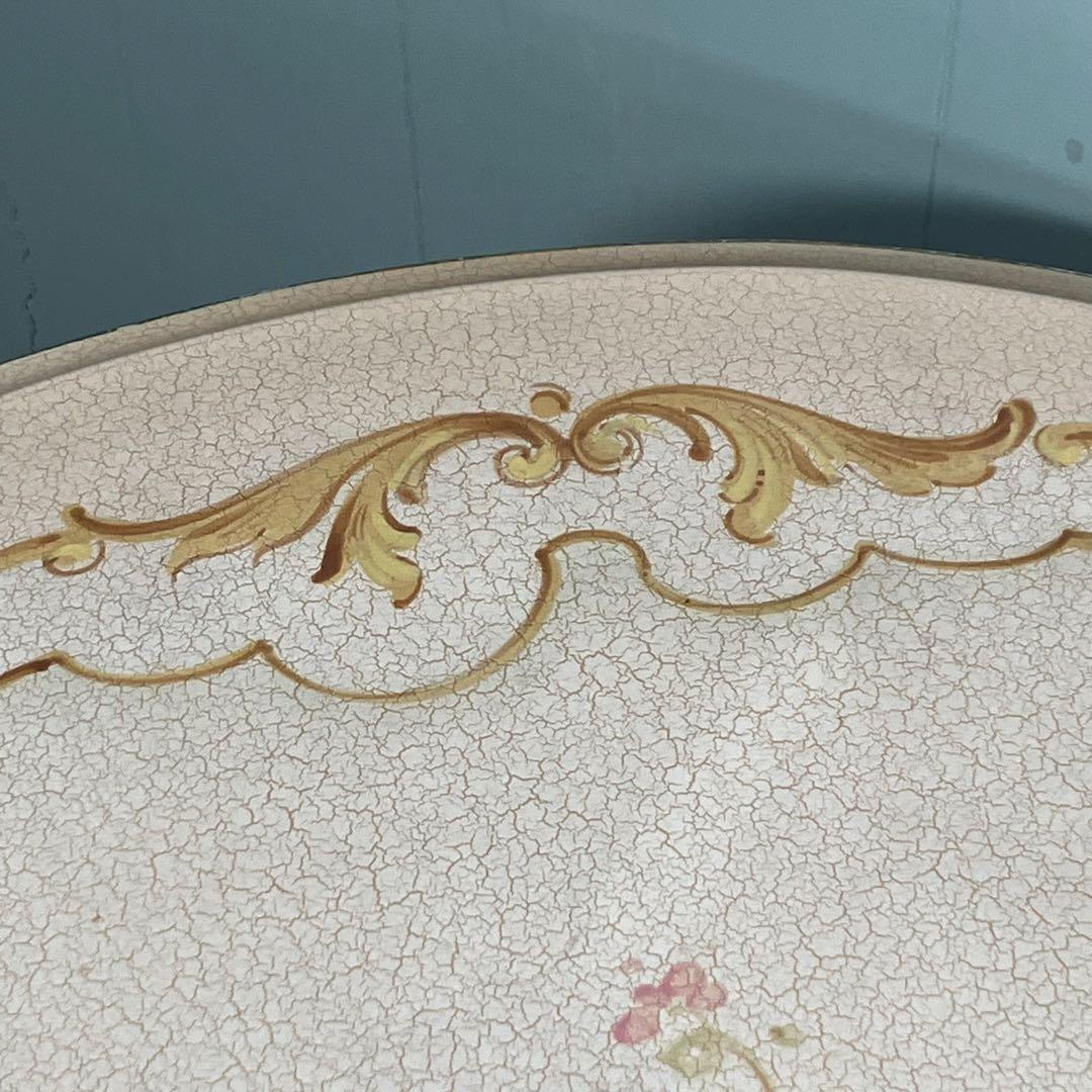 ロココ調　アンティーク　ローテーブル　ティーテーブル　猫足　洋風