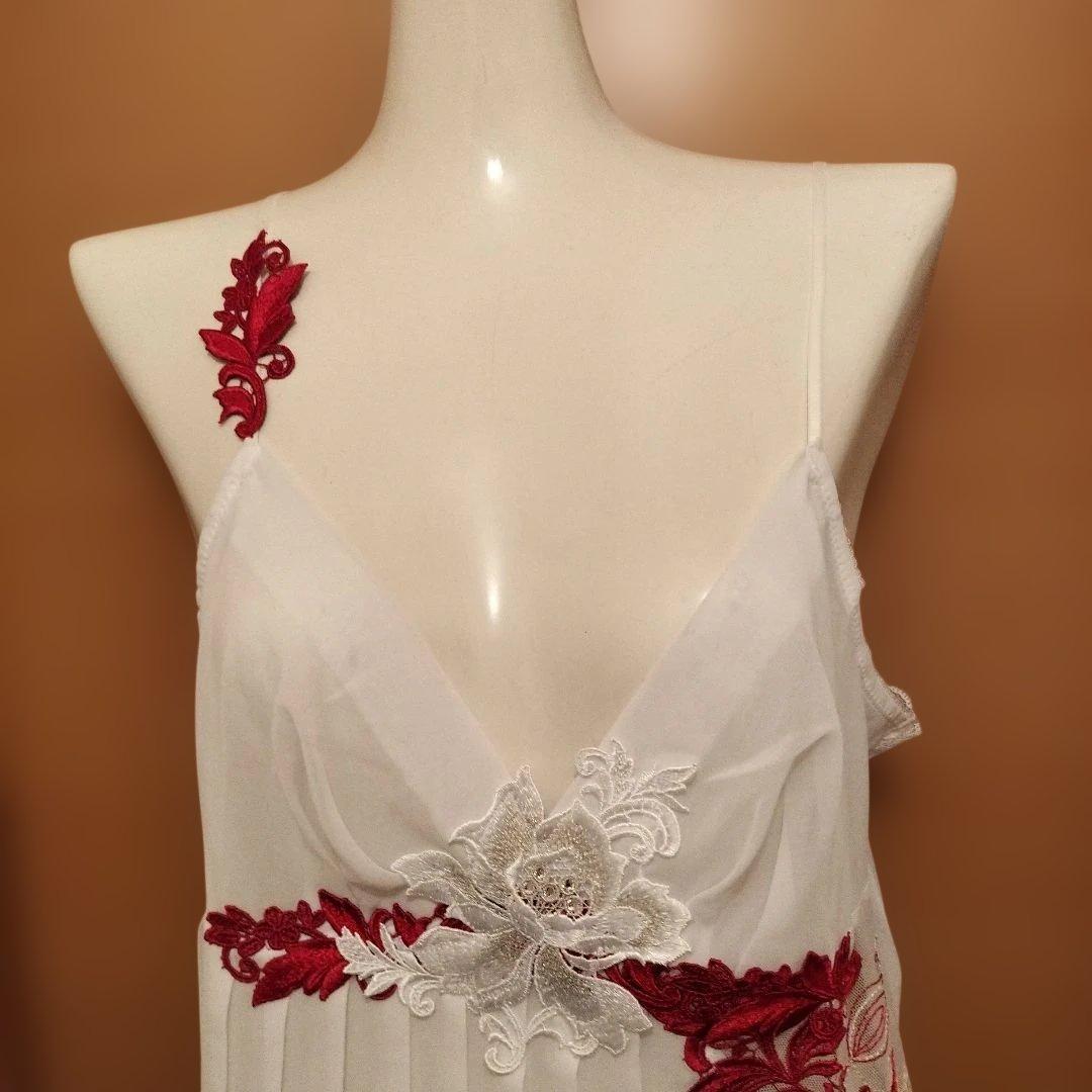 サルート歌舞伎刺繍デザイン ホワイトキャミソール Lサイズ即購入◎廃盤品です