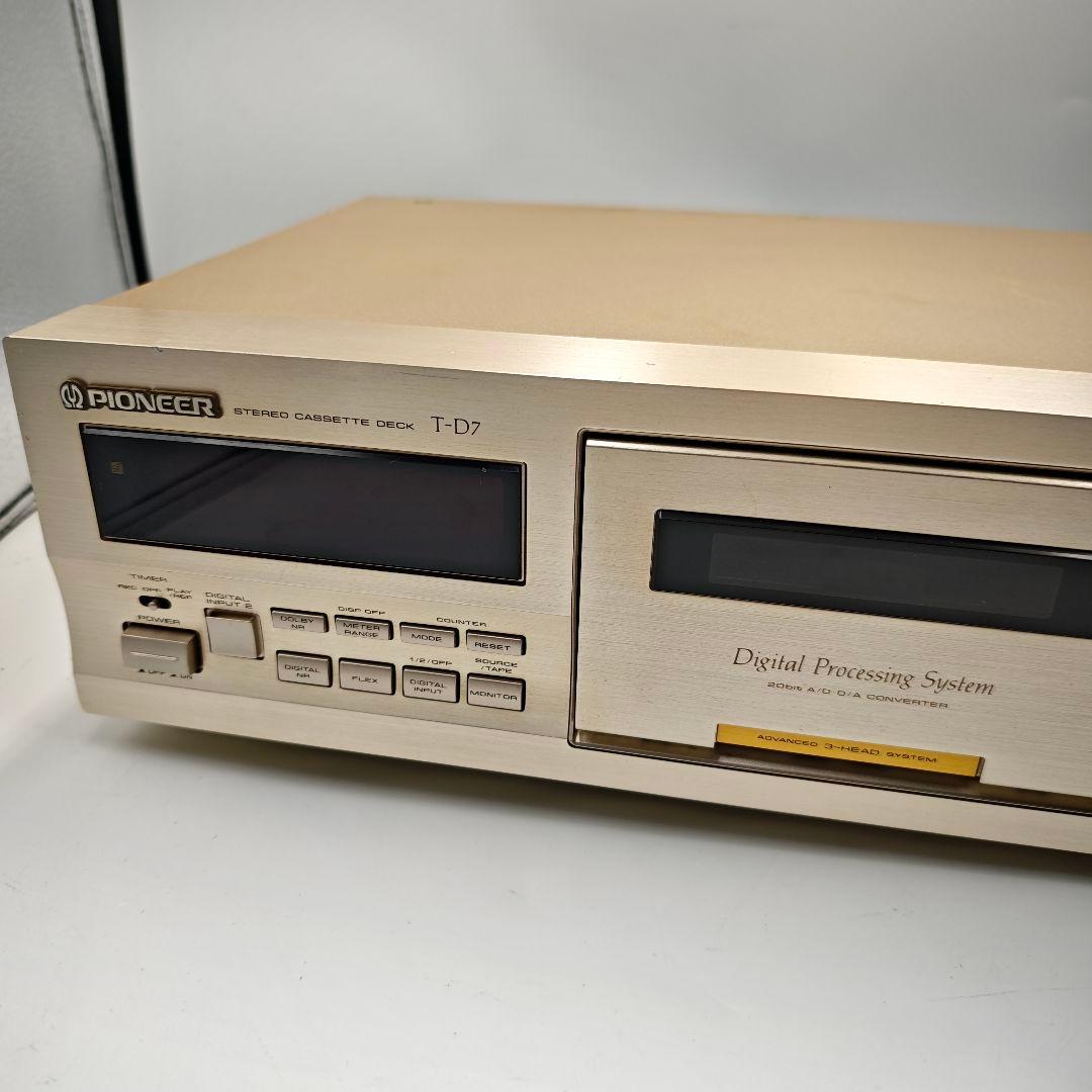 【完全動作品】パイオニア 3ヘッドシングルカセットデッキ T-D7