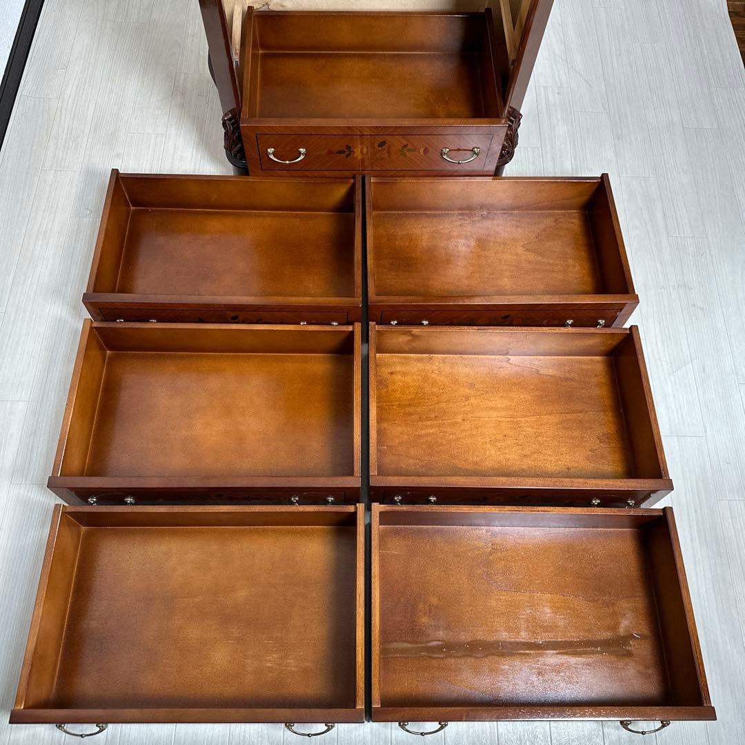 イタリア製 FP PASI 象嵌細工 チェスト 7段7杯 i4※