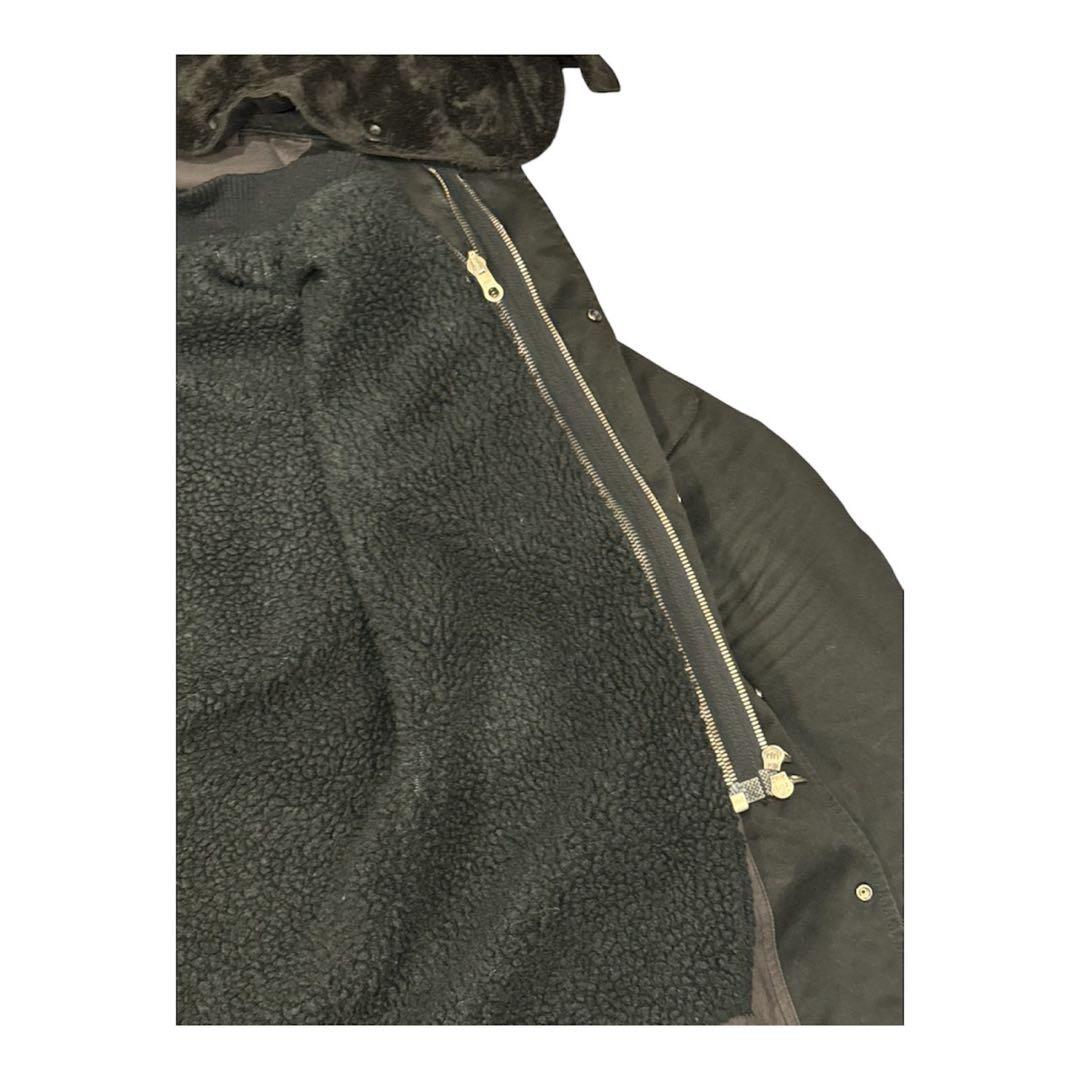 wjk M-52 destroy cotton twill モッズコート 黒