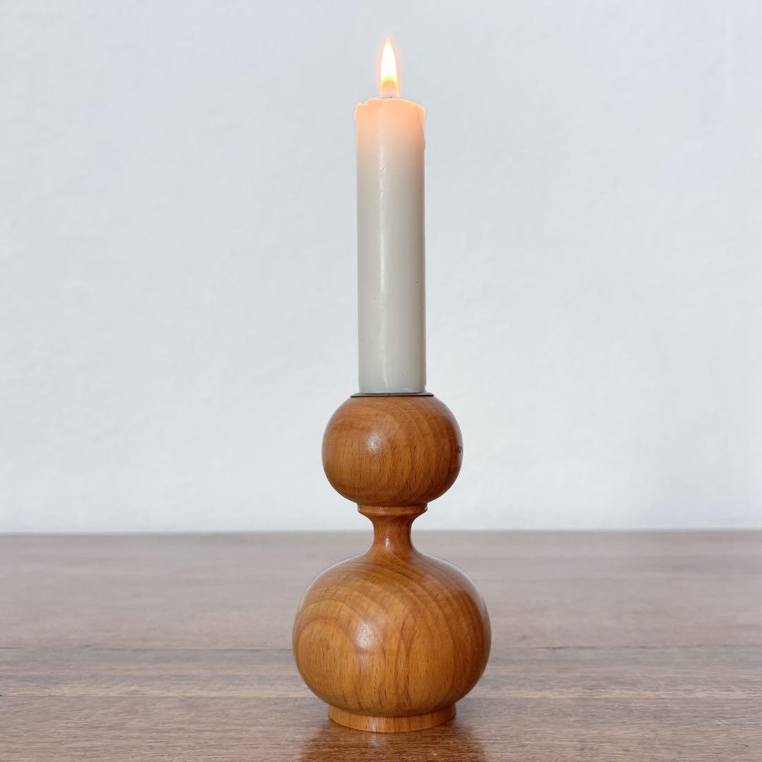 けれたろさまおまとめ同梱【東ドイツ 木製のキャンドルスタンド2つ】ヴィンテージ