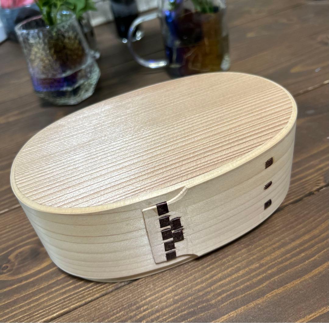 曲げわっぱ弁当箱　小判型 770ml