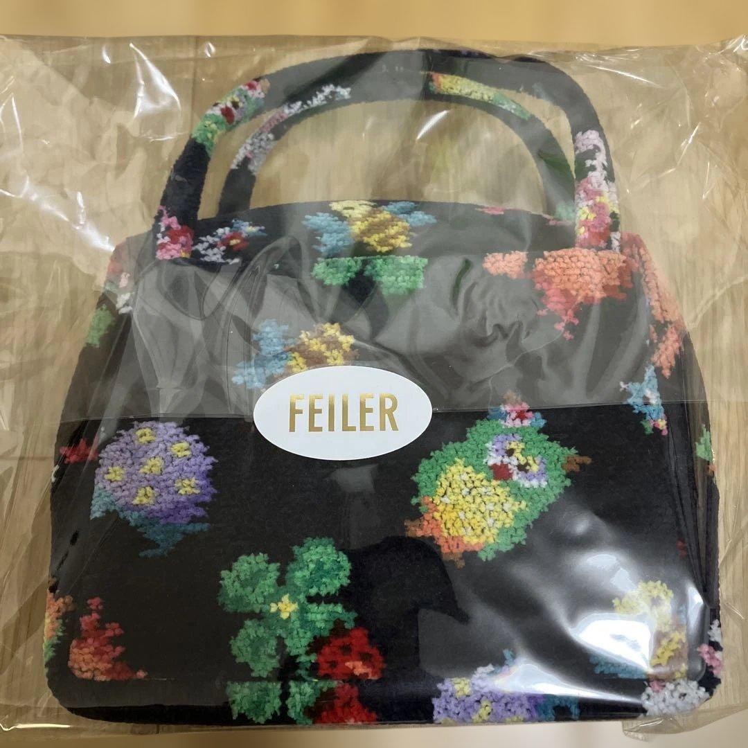 feiler 神崎恵 ミニキューブバッグ　ネイビー フェイラー 新品 バッグ