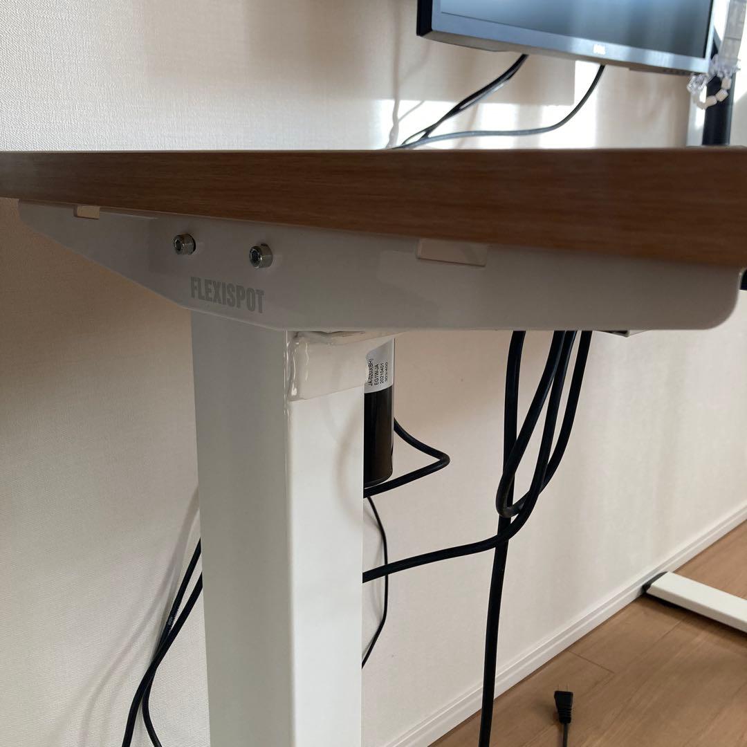 【引取限定】FLEXISPOT 電動昇降式デスク天板付き120cm×60cm