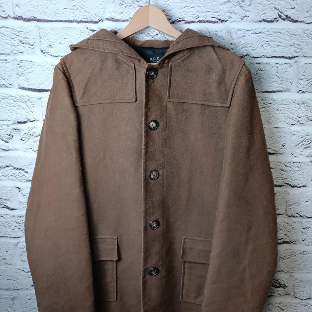フランス製■A.P.C フーデッドコート ブラウン　モッズコート コットン