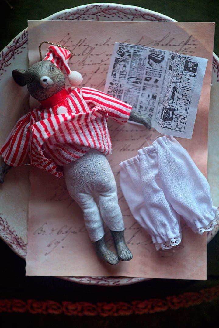 チャイナヘッドドール オーナメント クリスマス ヴィンテージ