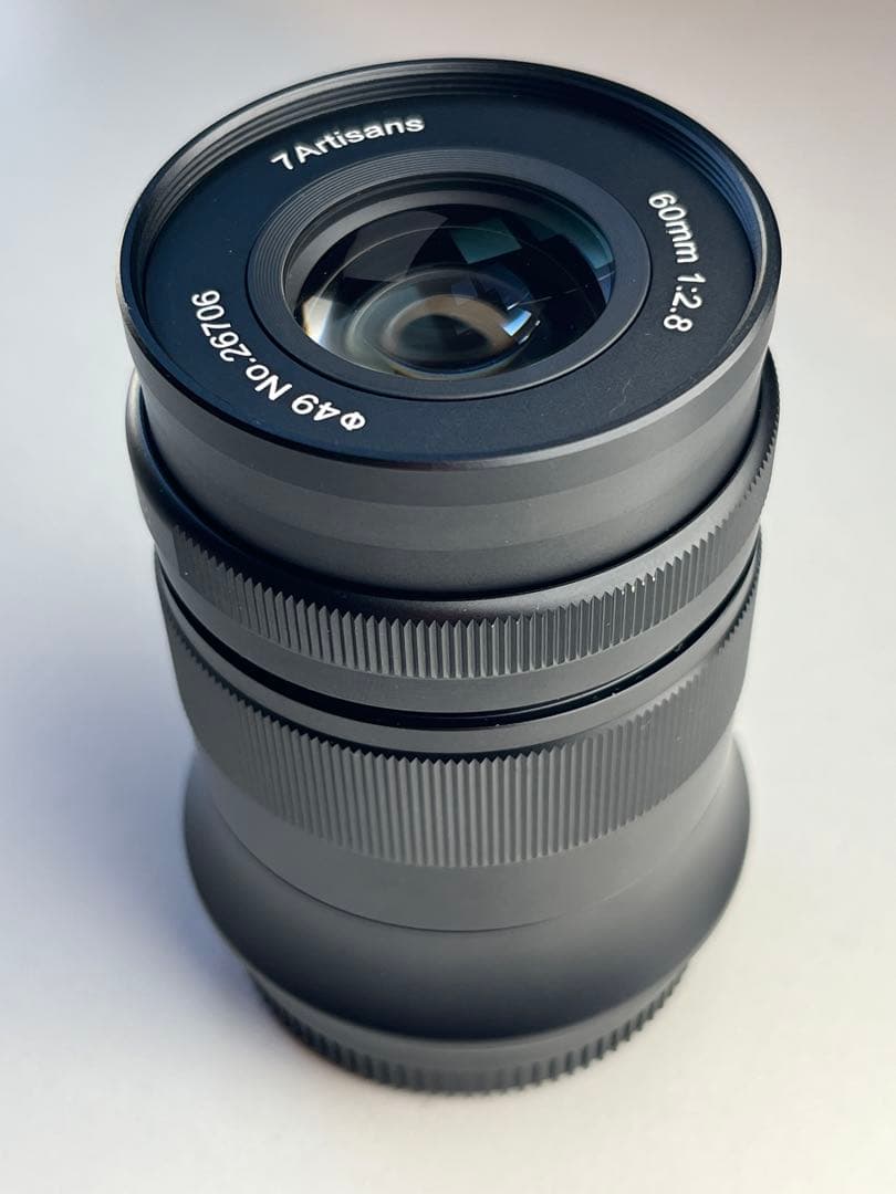 7Artisans 60mm F2.8 II マクロレンズ フジフイルム X用