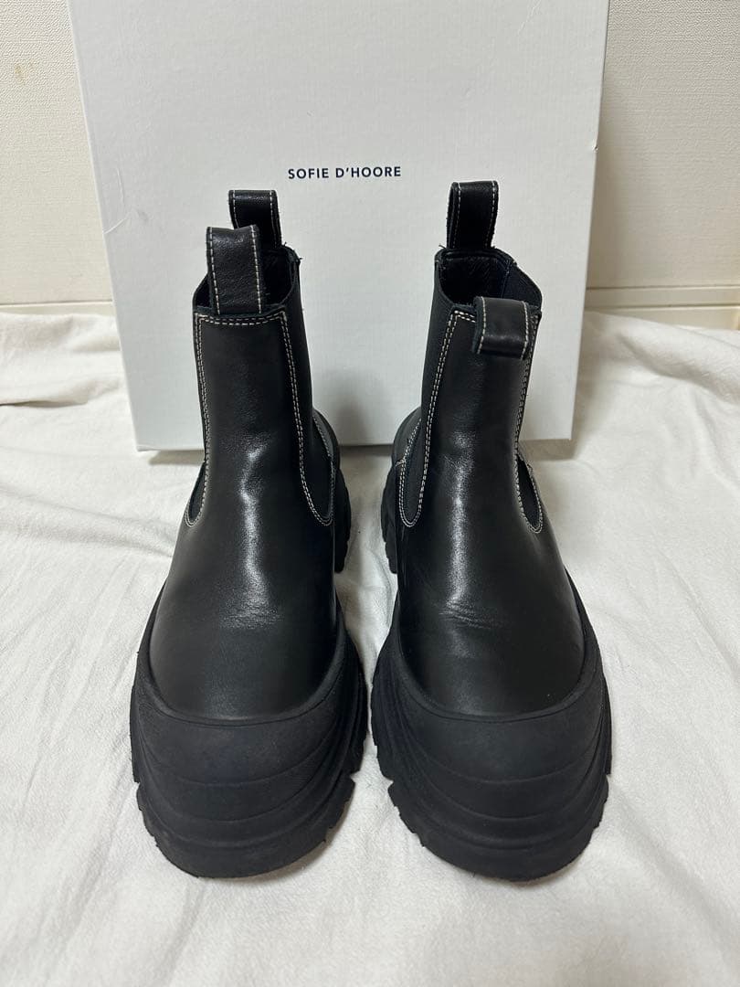 SOFIE D'HOORE レザー サイドゴアブーツ