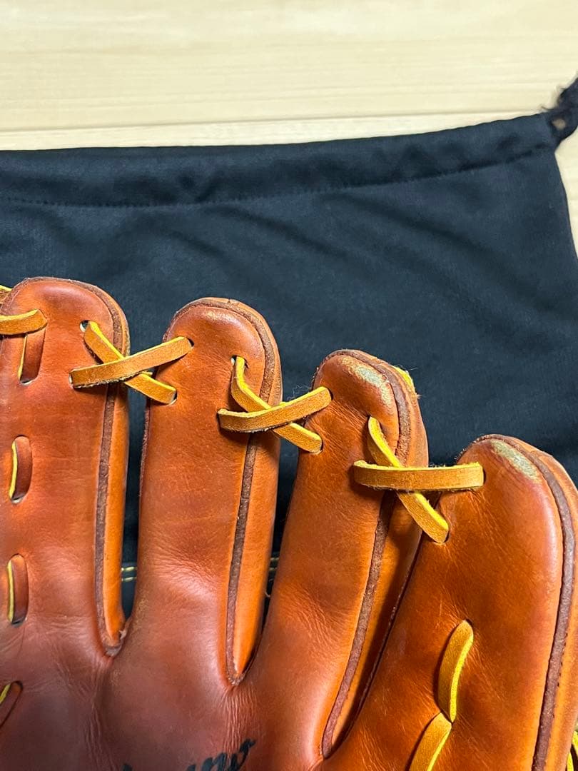 ミズノプロ　硬式　投手用　Mマーク　キップレザー