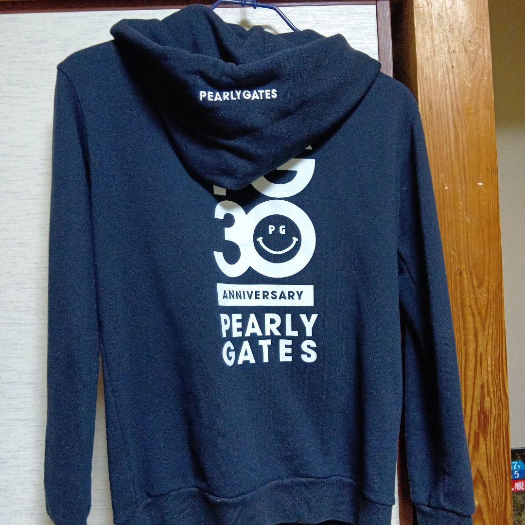 【パーリーゲイツ】美品 パーカー ネイビー ニコちゃん 0サイズ レディース