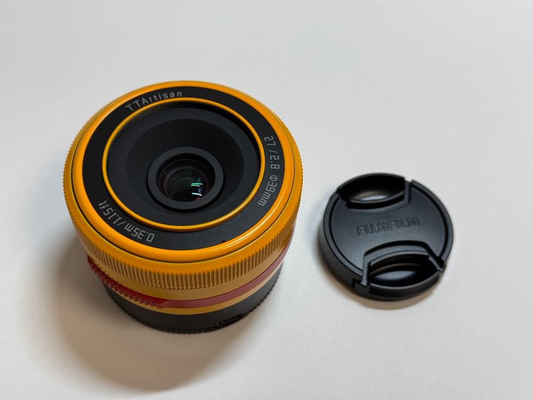 【廃番】ttartisan AF 27mm f2.8 限定オレンジ（xマウント）