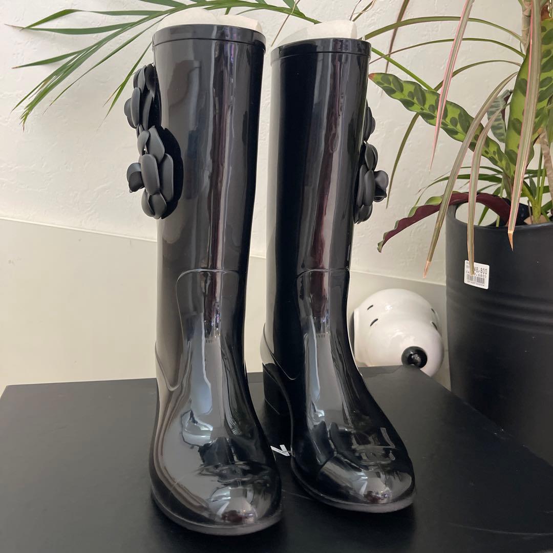 CHANEL シャネル　カメリア　ブーツ　36(22.5)