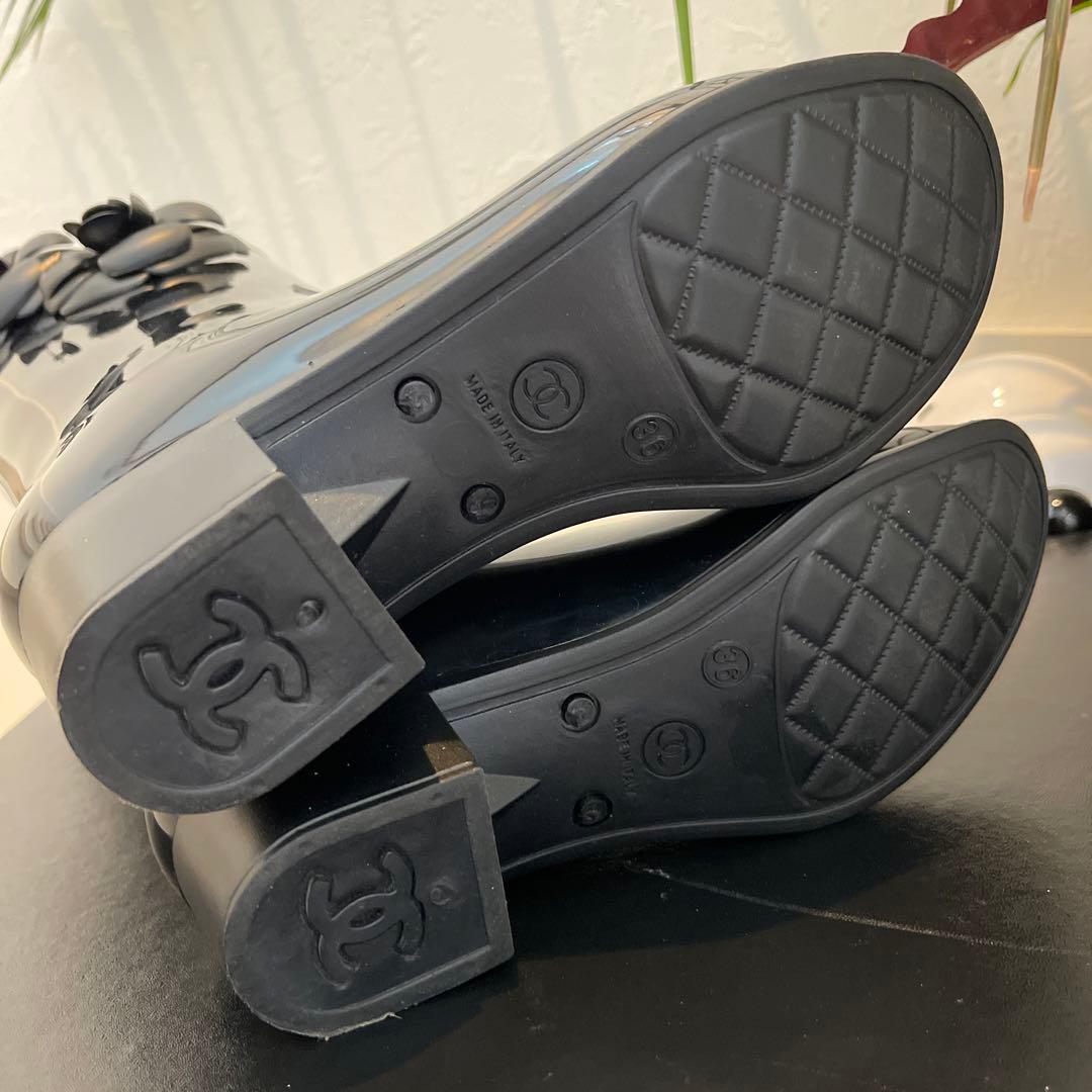 CHANEL シャネル　カメリア　ブーツ　36(22.5)